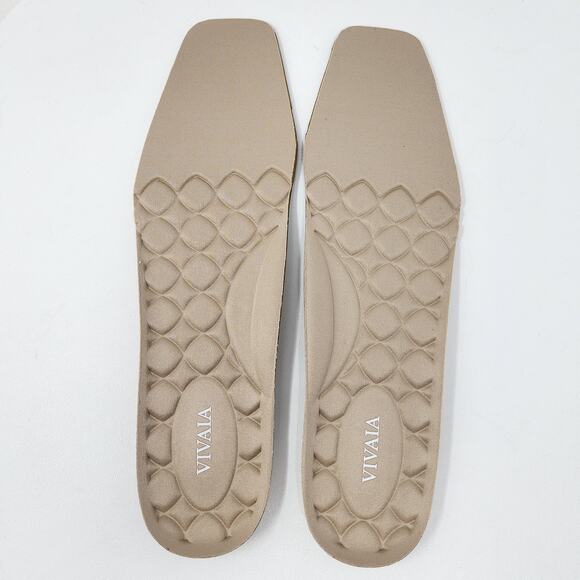 Vivaia Margot 2.0 Flats Size EU43/US11 Bordeaux Maroon Square-Toe Faux Mink - Picture 12 of 15